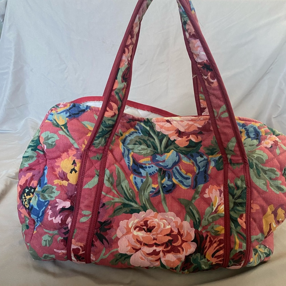Bags & Baggage Vintage Pink Floral Weekender Duffel